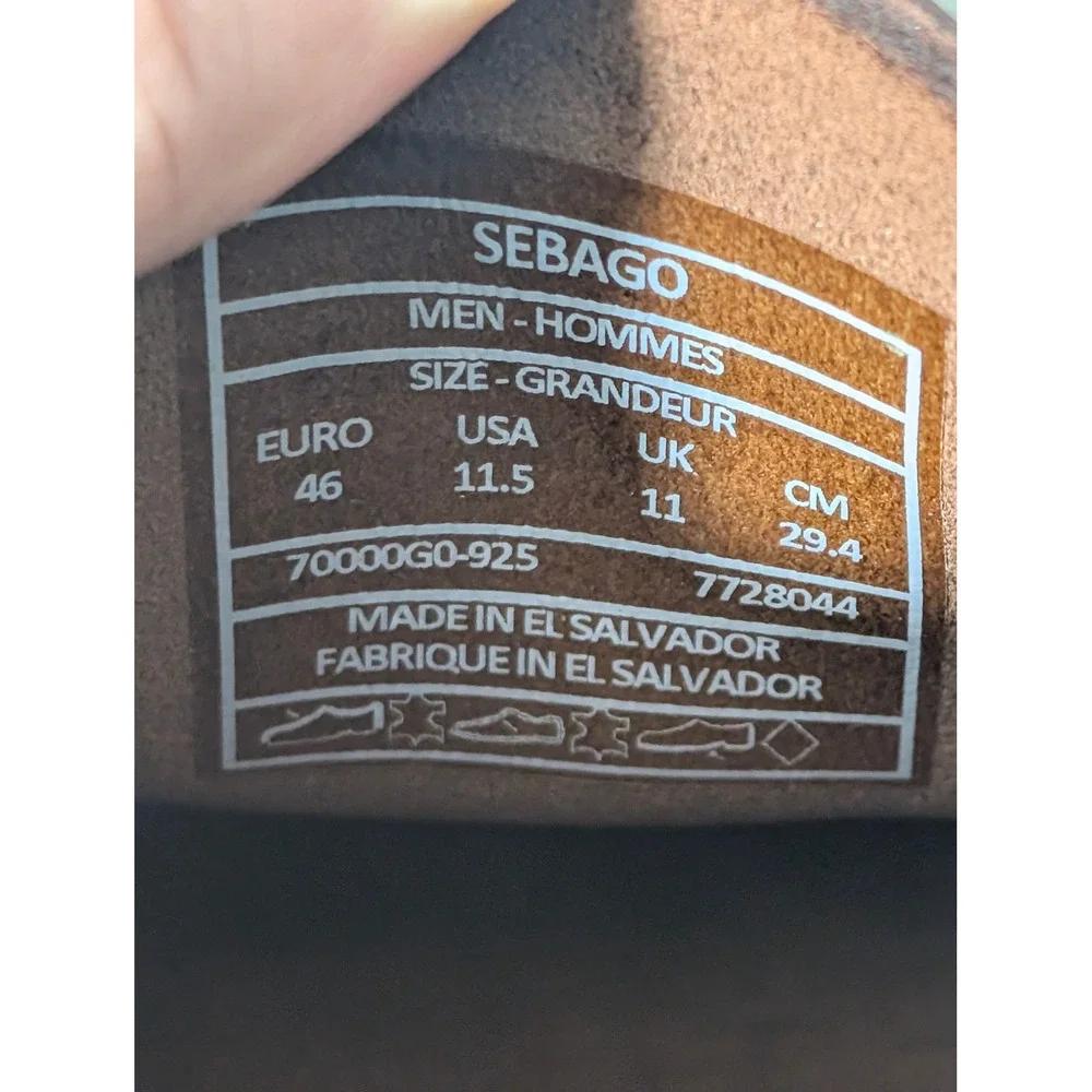 NEW! Sebago Dockside Portland Waxed Shoes Men 11.5‎ Brown Leather Loafer $200
